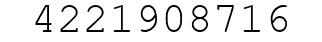 Number 4221908716.