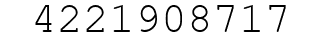Number 4221908717.