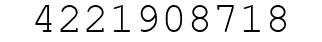 Number 4221908718.