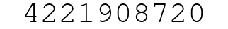 Number 4221908720.