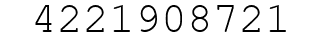 Number 4221908721.