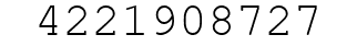 Number 4221908727.