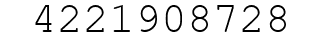 Number 4221908728.