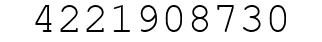 Number 4221908730.