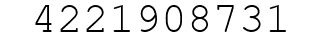Number 4221908731.