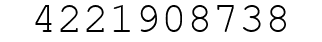 Number 4221908738.