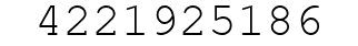 Number 4221925186.