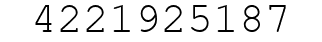 Number 4221925187.