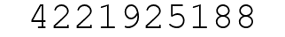 Number 4221925188.