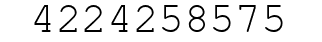 Number 4224258575.