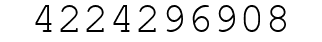 Number 4224296908.