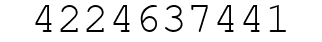 Number 4224637441.