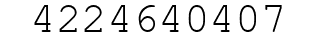 Number 4224640407.