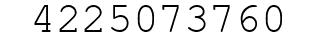 Number 4225073760.
