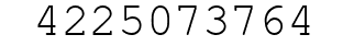 Number 4225073764.