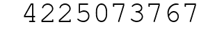 Number 4225073767.