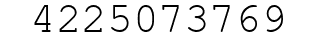 Number 4225073769.