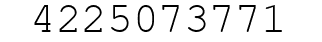 Number 4225073771.