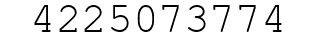 Number 4225073774.