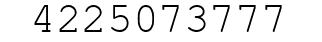 Number 4225073777.