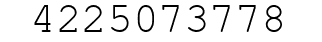 Number 4225073778.