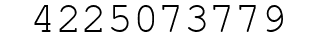 Number 4225073779.