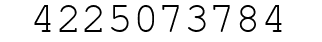 Number 4225073784.