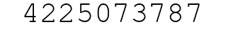 Number 4225073787.
