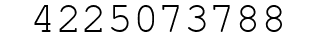 Number 4225073788.