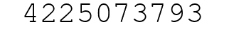 Number 4225073793.