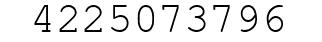 Number 4225073796.