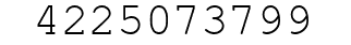 Number 4225073799.