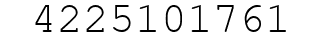 Number 4225101761.