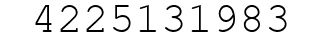 Number 4225131983.