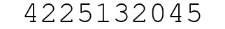 Number 4225132045.