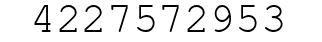 Number 4227572953.