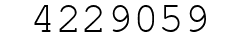 Number 4229059.