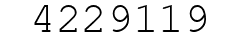 Number 4229119.