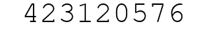 Number 423120576.