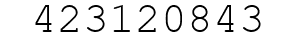 Number 423120843.