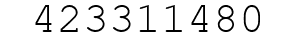 Number 423311480.