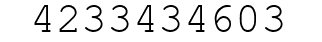 Number 4233434603.