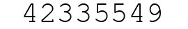 Number 42335549.