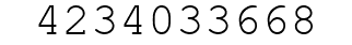 Number 4234033668.