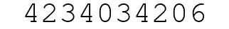 Number 4234034206.
