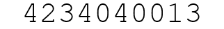 Number 4234040013.
