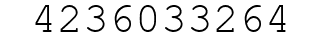 Number 4236033264.