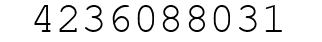 Number 4236088031.