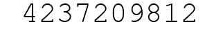 Number 4237209812.