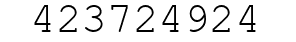 Number 423724924.
